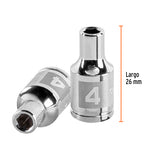 DADO DE 4 MM, 6 PUNTAS, CUADRO 1/4', TRUPER