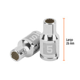 DADO DE 5 MM, 12 PUNTAS, CUADRO 1/4', TRUPER