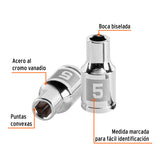 DADO DE 5 MM, 6 PUNTAS, CUADRO 1/4', TRUPER