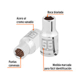 DADO DE 5.5 MM, 6 PUNTAS, CUADRO 1/4', TRUPER