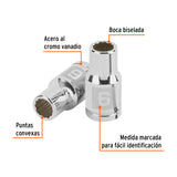 DADO DE 6 MM, 12 PUNTAS, CUADRO 1/4', TRUPER