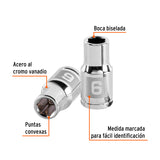 DADO DE 6 MM, 6 PUNTAS, CUADRO 1/4', TRUPER