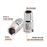 DADO DE 7 MM, 6 PUNTAS, CUADRO 1/4', TRUPER