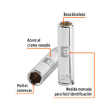 DADO LARGO DE 9 MM, 6 PUNTAS, CUADRO 1/4', TRUPER