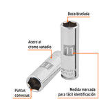 DADO LARGO DE 11 MM, 6 PUNTAS, CUADRO 1/4', TRUPER