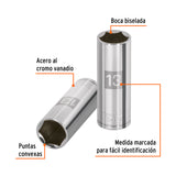 DADO LARGO DE 13 MM, 6 PUNTAS, CUADRO 1/4', TRUPER