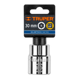 DADO DE 30 MM, 6 PUNTAS, CUADRO 3/4', TRUPER