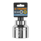 DADO DE 50 MM, 6 PUNTAS, CUADRO 3/4', TRUPER