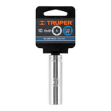 DADO LARGO DE 10 MM, 6 PUNTAS, CUADRO 3/8', TRUPER