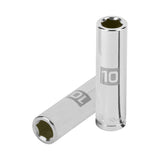 DADO LARGO DE 10 MM, 6 PUNTAS, CUADRO 3/8', TRUPER