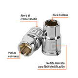 DADO DE 10 MM, 6 PUNTAS, CUADRO 3/8', TRUPER