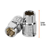DADO DE 10 MM, 6 PUNTAS, CUADRO 3/8', TRUPER