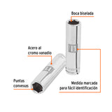 DADO LARGO DE 11 MM, 6 PUNTAS, CUADRO 3/8', TRUPER