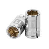 DADO DE 11 MM, 6 PUNTAS, CUADRO 3/8', TRUPER