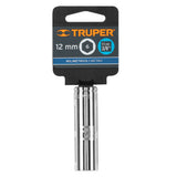DADO LARGO DE 12 MM, 6 PUNTAS, CUADRO 3/8', TRUPER