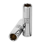 DADO LARGO DE 12 MM, 6 PUNTAS, CUADRO 3/8', TRUPER
