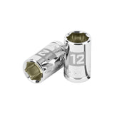 DADO DE 12 MM, 6 PUNTAS, CUADRO 3/8', TRUPER