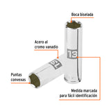 DADO LARGO DE 13 MM, 6 PUNTAS, CUADRO 3/8', TRUPER