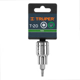 DADO PUNTA TORX T-20, CUADRO 1/2', TRUPER