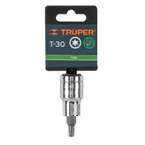 DADO PUNTA TORX T-30, CUADRO 1/2', TRUPER