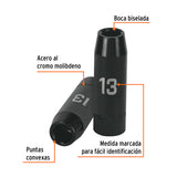 DADO LARGO CUADRO 1/2' DE IMPACTO 6 PUNTAS DE 13 MM, TRUPER