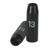 DADO LARGO CUADRO 1/2' DE IMPACTO 6 PUNTAS DE 13 MM, TRUPER