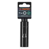 DADO LARGO CUADRO 1/2' DE IMPACTO 6 PUNTAS DE 17 MM, TRUPER