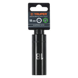 DADO LARGO CUADRO 1/2' DE IMPACTO 6 PUNTAS DE 18 MM, TRUPER