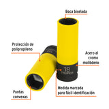DADO LARGO IMPACTO PROT. PLÁST. 19 MM, 6 PUNTAS, CUADRO 1/2'