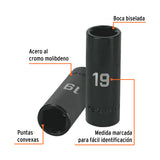 DADO LARGO CUADRO 1/2' DE IMPACTO 6 PUNTAS DE 19 MM, TRUPER
