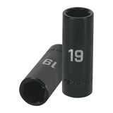 DADO LARGO CUADRO 1/2' DE IMPACTO 6 PUNTAS DE 19 MM, TRUPER