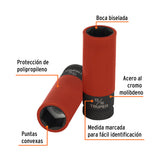 DADO LARGO IMPACTO PROT. PLÁST. 13/16', 6 PUNTAS,CUADRO 1/2'