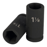 DADO LARGO DE IMPACTO DE 1-1/8', 6 PUNTAS, CUADRO 3/4'