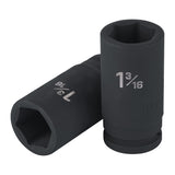 DADO LARGO DE IMPACTO DE 1-3/16', 6 PUNTAS, CUADRO 3/4'
