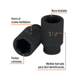DADO LARGO DE IMPACTO DE 1-1/2', 6 PUNTAS, CUADRO 3/4'