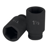 DADO LARGO DE IMPACTO DE 1-1/2', 6 PUNTAS, CUADRO 3/4'