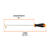 DESARMADOR CABINET 1/8' X 8' MANGO COMFORT GRIP, TRUPER