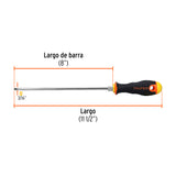 DESARMADOR CABINET 3/16' X 8' MANGO COMFORT GRIP, TRUPER