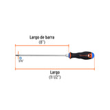 DESARMADOR DE CRUZ 3/16' X 8' MANGO COMFORT GRIP, TRUPER