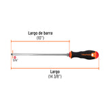 DESARMADOR PLANO 5/16' X 10' MANGO COMFORT GRIP, TRUPER