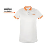 PLAYERA POLO PERFORMANCE PARA HOMBRE, BLANCA, M, TRUPER
