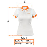 PLAYERA POLO PERFORMANCE PARA MUJER, BLANCA, G, TRUPER