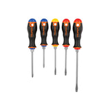 JUEGO DE 5 DESARMADORES MANGO COMFORT GRIP, TRUPER