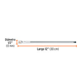 EXTENSIÓN DE 12' PARA MATRACA, CUADRO 3/8', TRUPER