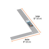 ESCUADRA 8'X12' DE ACERO PARA CANTERO, TRUPER