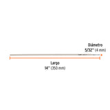 BOLSA CON 1 KG DE ELECTRODOS 6011 DE 5/32', TRUPER