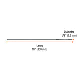 BOLSA CON 1 KG DE ELECTRODOS 7018 DE 1/8', TRUPER