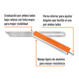 ESCUADRA 9' FALSA DE ACERO INOX MANGO DE ALUMINIO, EXPERT