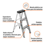 ESCALERA DE TIJERA TIPO III 2 ESCALONES, TRUPER
