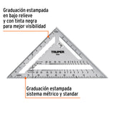 ESCUADRA 12' DE ALUMINIO PARA MUROS DE YESO, TRUPER